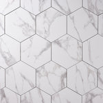 Load image into Gallery viewer, Milano Statuary White 8x9 Hexagon Porcelain Tile Matte Tilezz 
