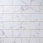 Load image into Gallery viewer, Milano Statuary White 4x10 Ceramic Tile Tilezz 

