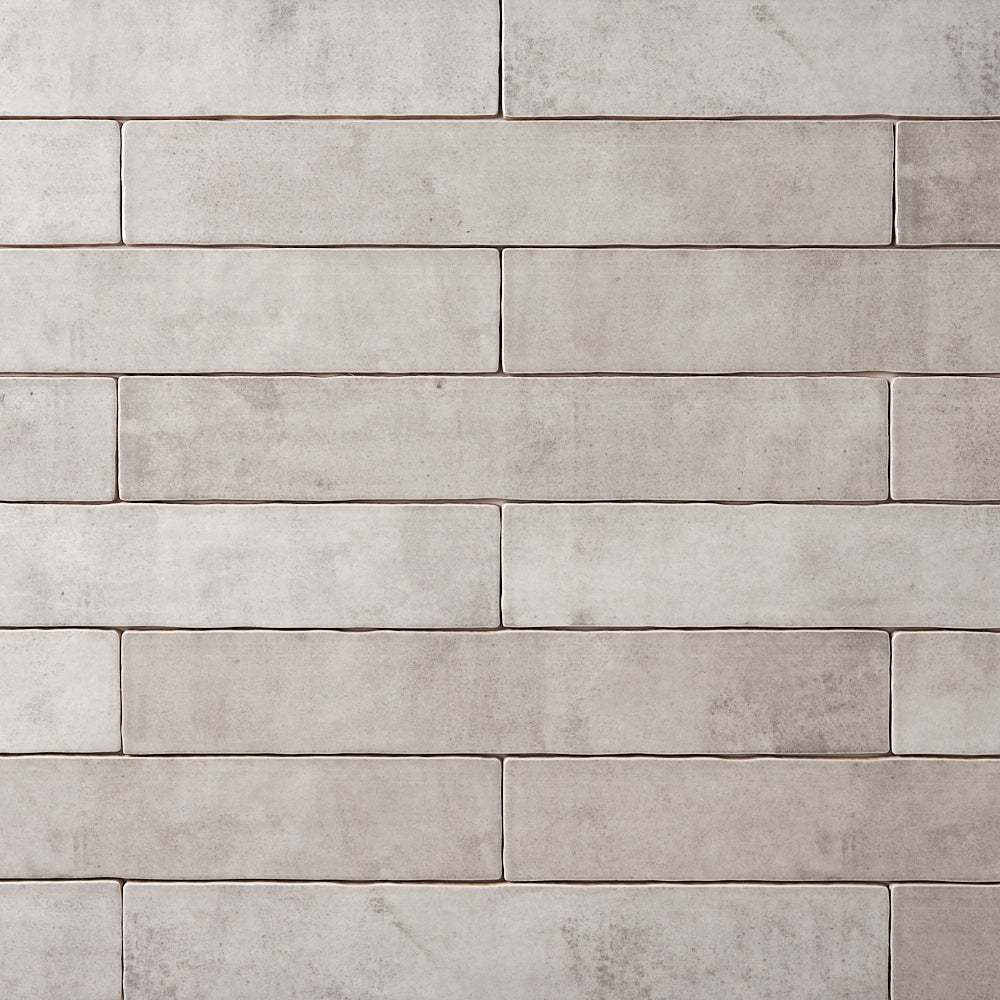 Zellige Light Gray 2x16 Glossy Ceramic Tile Tilezz 