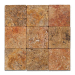 Load image into Gallery viewer, Scabos Travertine 4x4 Tumbled Field Tile Tilezz 
