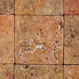 Scabos Travertine 4x4 Tumbled Field Tile Tilezz 