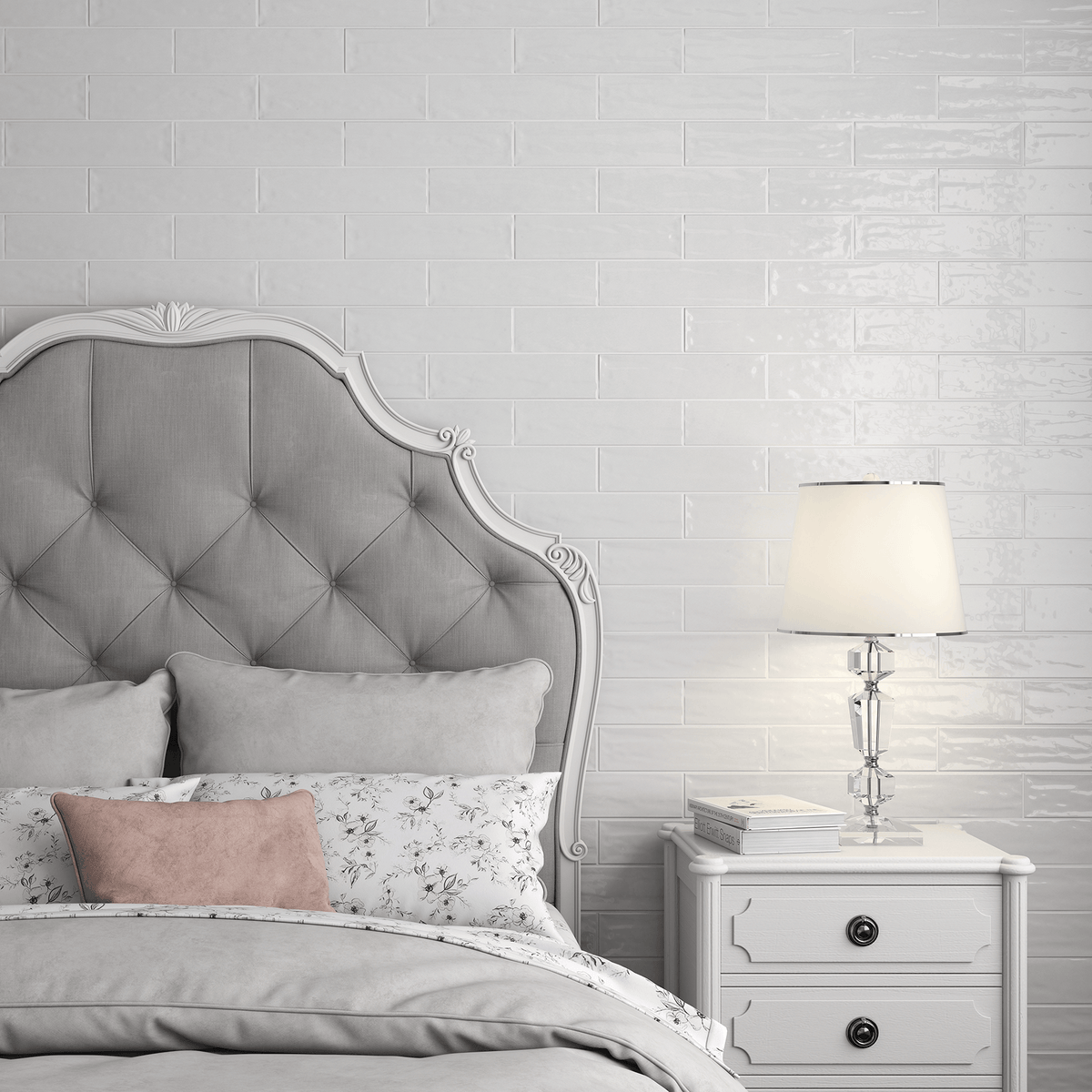 Chanel White 3"x12" Ceramic Subway Tile Tilezz 
