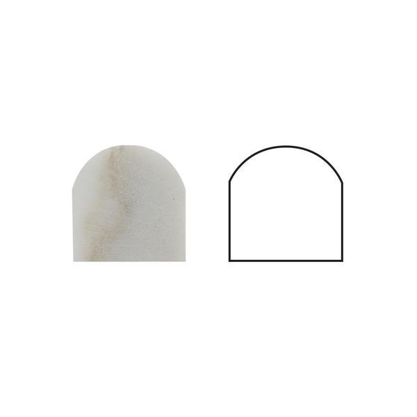 Calacatta Gold Marble 3/4 X 12 Bullnose Liner Stone Tilezz 