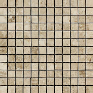 Cappuccino 1x1 Polished Marble Mosaic Stone Tilezz 