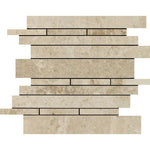 Load image into Gallery viewer, Cappuccino Random Strip Polished Marble Mosaic Tile Stone Tilezz 
