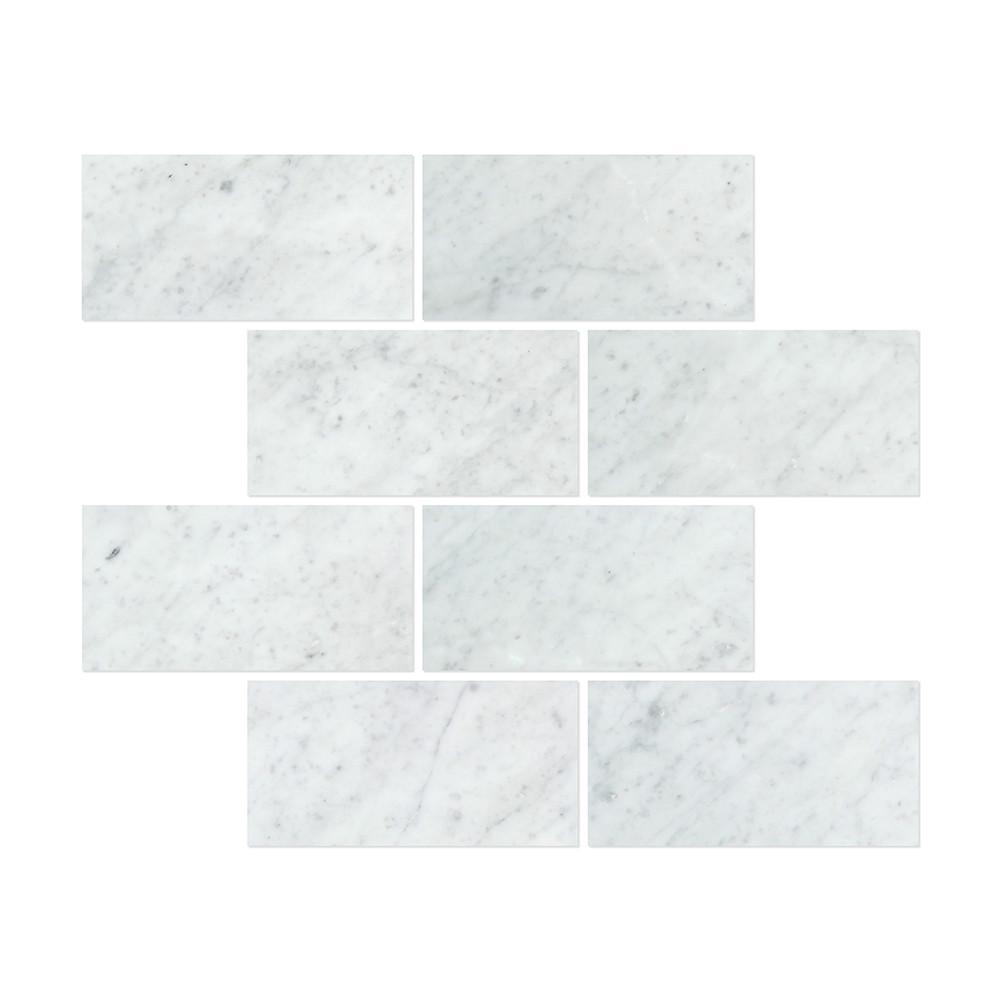 Carrara White Marble 12x24 Field Tile Polished/Honed Stone Tilezz 