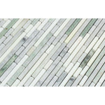 Load image into Gallery viewer, Thassos + Carrara + Green Marble Vianden Strips Stone Tilezz 
