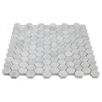 Load image into Gallery viewer, Carrara White Hexagon 1&quot; Mosaic Polished/Honed Stone Tilezz 
