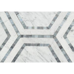 Load image into Gallery viewer, Carrara White Hexagon with Blue Marble Polished/Honed Stone Tilezz 
