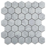 Load image into Gallery viewer, Carrara White Hexagon 2&quot; Marble Polished/Honed Stone Tilezz 
