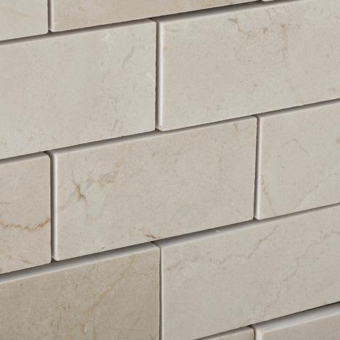 Crema Marfil 2x4 Polished Brick Mosaic Tile Stone Tilezz 