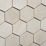 Load image into Gallery viewer, Crema Marfil 2&quot; Hexagon Mosaic Tile Polished Stone Tilezz 
