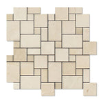 Load image into Gallery viewer, Crema Marfil Mini Versailles Polished Mosaic Tile Stone Tilezz 
