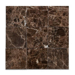 Load image into Gallery viewer, Emperador Dark 4x4 Polished Field Tile Tilezz 
