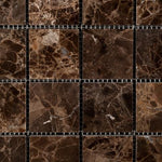Load image into Gallery viewer, Emperador Dark 2x2 Polished Mosaic Tile Stone Tilezz 

