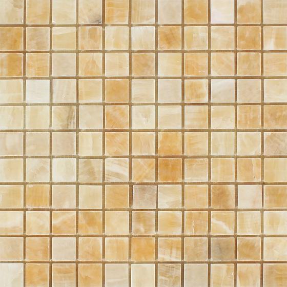 Honey Onyx 1x1 Mosaic Polished Stone Tilezz 