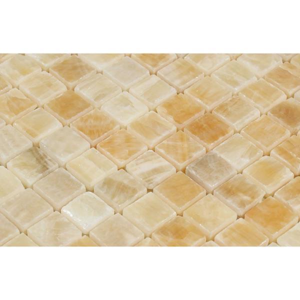 Honey Onyx 1x1 Mosaic Polished Stone Tilezz 