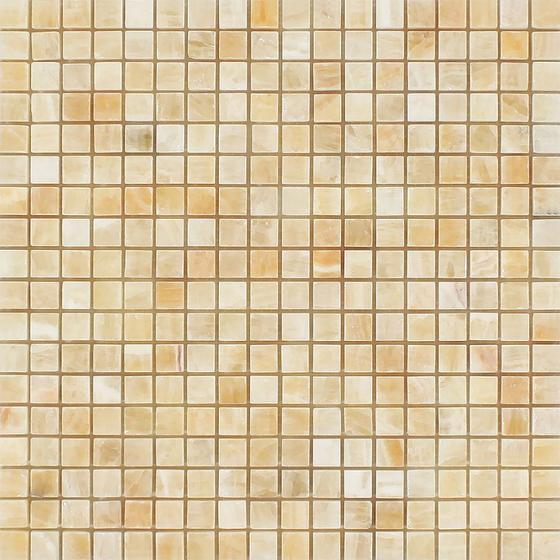Honey Onyx 5/8x5/8 Mosaic Polished Stone Tilezz 