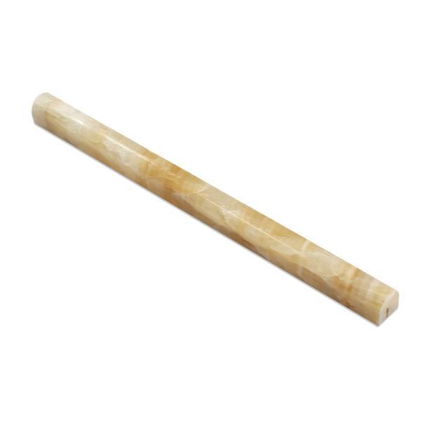 Honey Onyx 3/4x12 Bullnose Polished Stone Tilezz 
