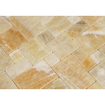 Load image into Gallery viewer, Honey Onyx Mini Versailles Mosaic Polished Stone Tilezz 
