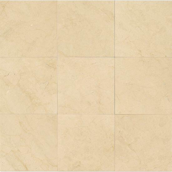 Crema Marfil Premium 18x18 Polished Field Tile Stone Tilezz 