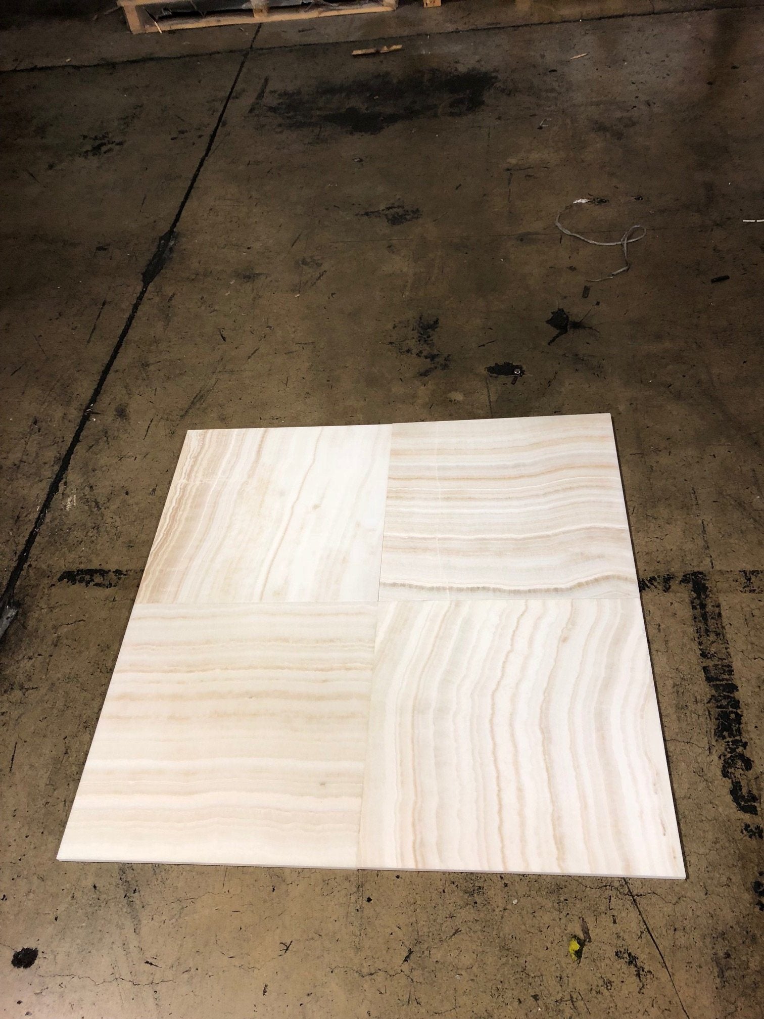White Onyx Vein Cut 18x18 Polished Field Tile Stone Tilezz 
