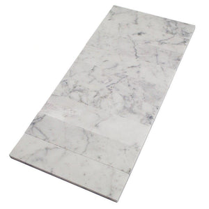 Carrara White 2x8 Subway Tile Polished/Honed Stone Tilezz 