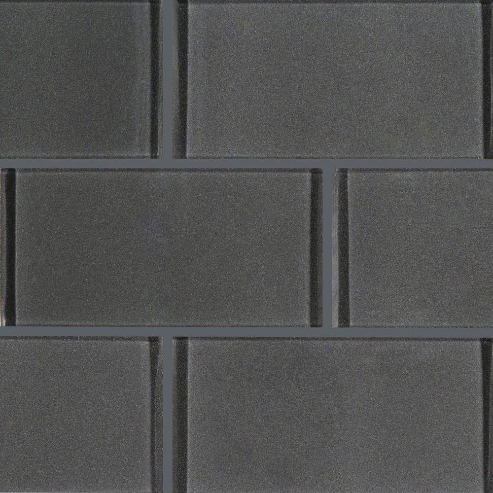 Metallic Gray 3x6 Glass Subway Tile Tilezz 