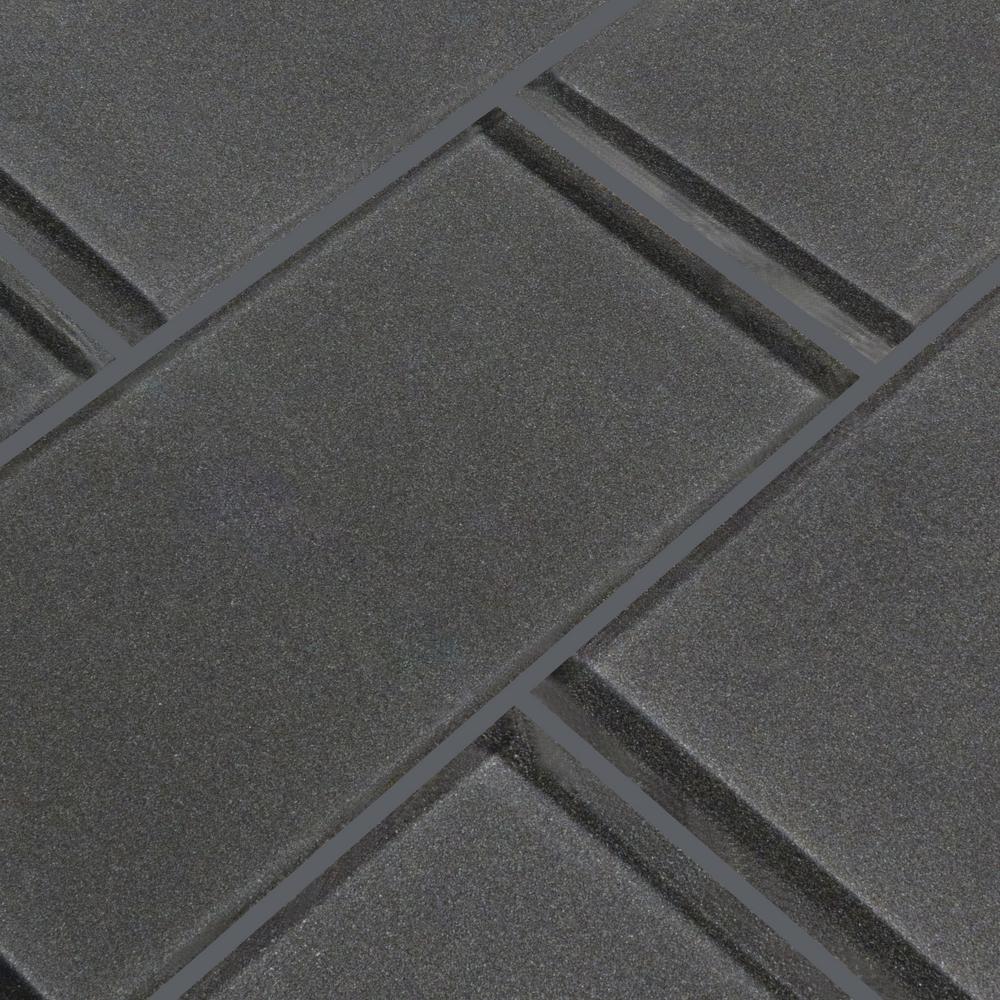 Metallic Gray 3x6 Glass Subway Tile Tilezz 