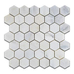 Load image into Gallery viewer, Calacatta Cressa Hexagon (Asian Statuary) 2&quot; Polished/Honed Stone Tilezz 
