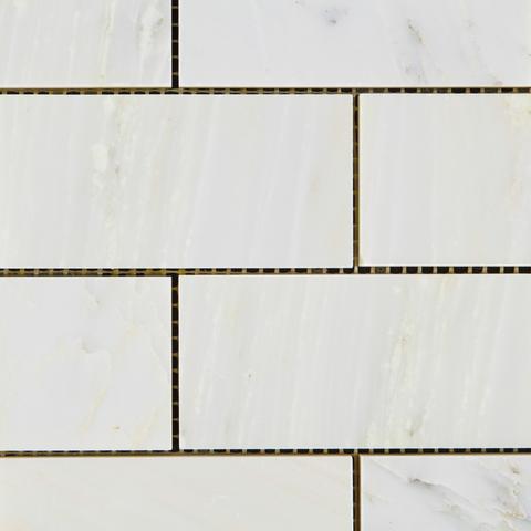 Calacatta Cressa (Asian Statuary) 2x4 Subway Marble Stone Tilezz 