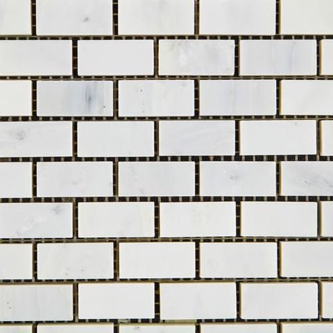 Calacatta Cressa (Asian Statuary) Baby Brick Polished/Honed Stone Tilezz 
