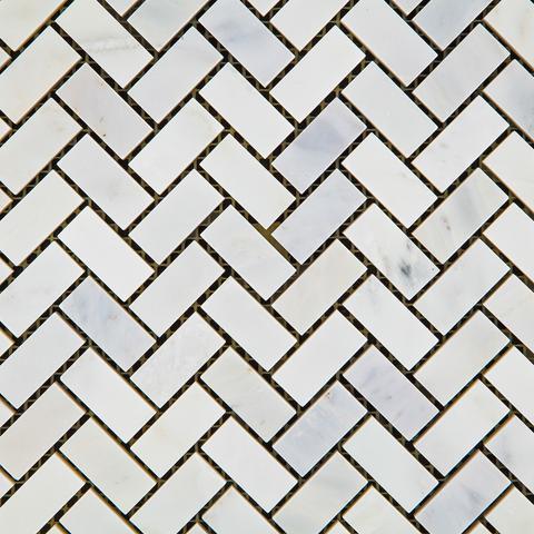 Calacatta Cressa Herringbone (Asian Statuary) Polished/Honed Stone Tilezz 