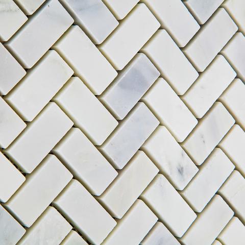 Calacatta Cressa Herringbone (Asian Statuary) Polished/Honed Stone Tilezz 
