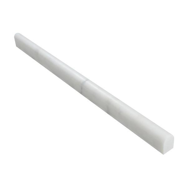 Calacatta Cressa (Asian Statuary) 1/2x12 Pencil Liner Polished/Honed Stone Tilezz 