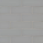 Load image into Gallery viewer, Oyster Gray 4x12 Glass Subway Tile Tilezz 
