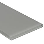 Load image into Gallery viewer, Oyster Gray 4x12 Glass Subway Tile Tilezz 

