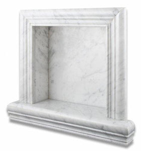 Carrara White Marble Hand-Made Shampoo Niche / Shelf - SMALL Bath Accessories Tilezz 