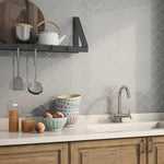 Load image into Gallery viewer, Simple City Light Gray 3&quot;x6&quot; Ceramic Glossy Subway Tile Tilezz 
