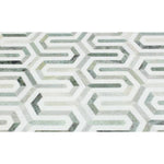 Load image into Gallery viewer, Wiltz Thassos White &amp; Green Marble Stone Tilezz 
