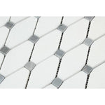Load image into Gallery viewer, Thassos White &amp; Blue Octave Mosaic Stone Tilezz 
