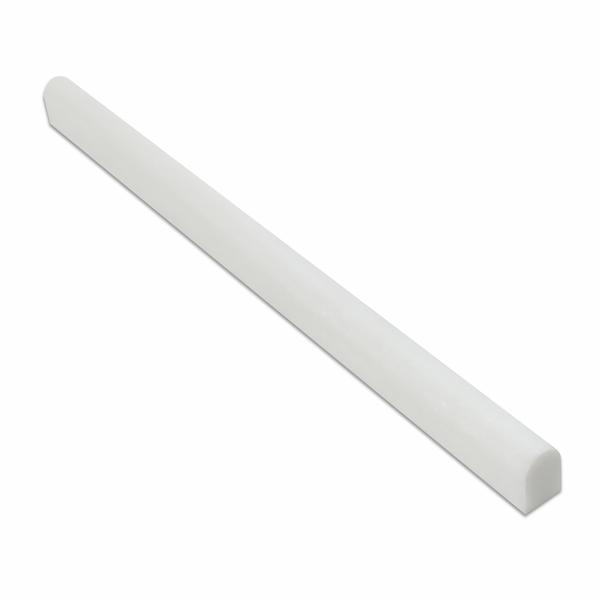 Thassos White Marble 1/2"x 12" Pencil Liner Stone Tilezz 